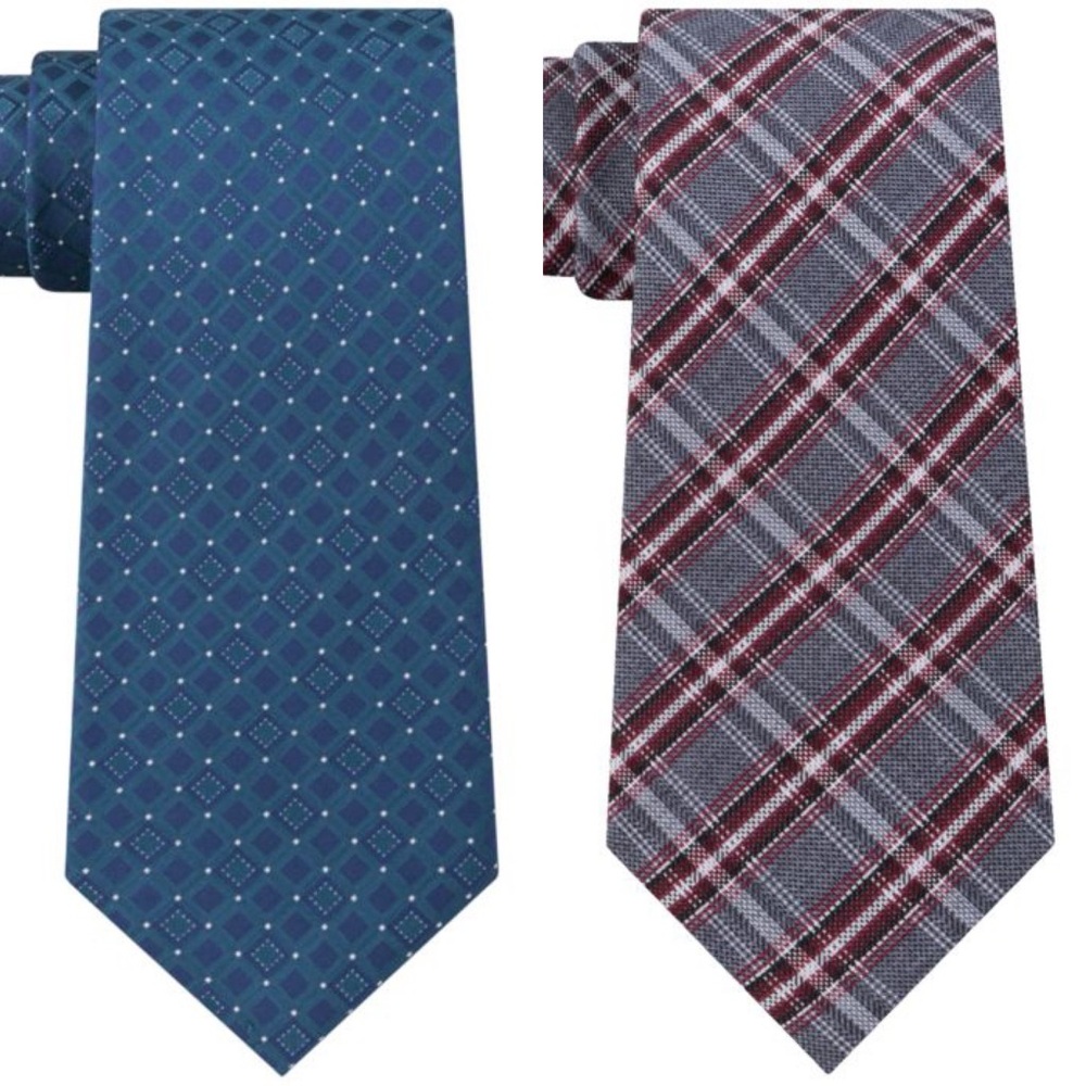 Kenneth Cole Reaction Designer Patterned Ties